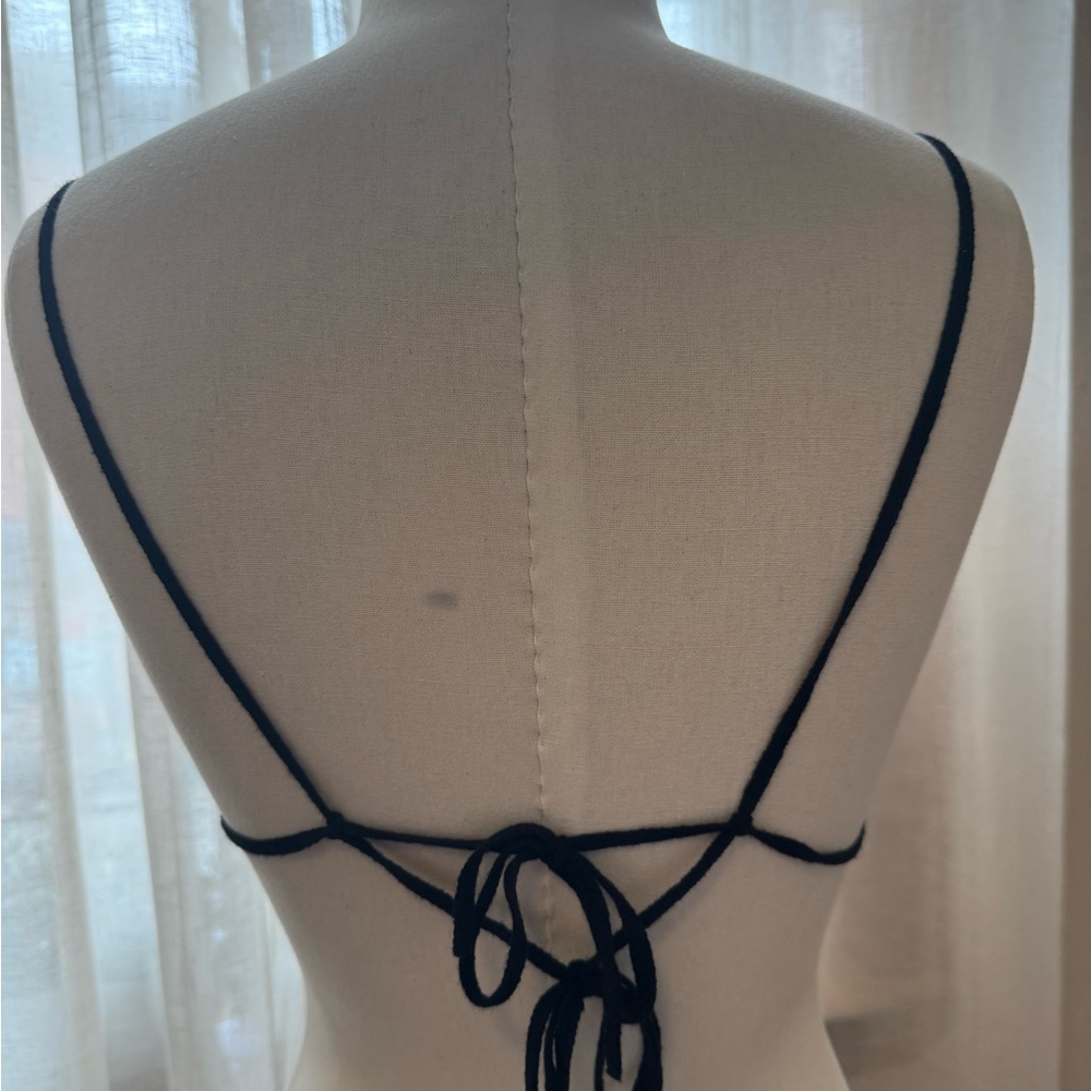 Favorite Daughter Black Strappy Bra Intimates